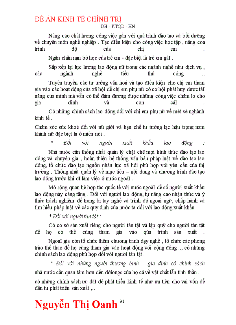 image for page Giải pháp và nâng cao đào tạo và sử dụng nguồn nhân lực con người trong thời kỳ công nghiệp hoá, hiện đại hoá
