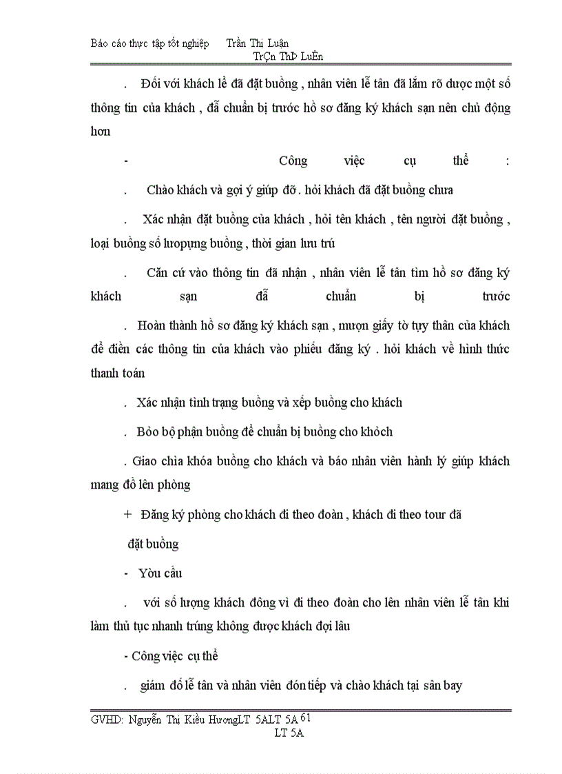 image for page Hoạt động của bộ phận lễ tân tạI “THE RITZ HOTEL”