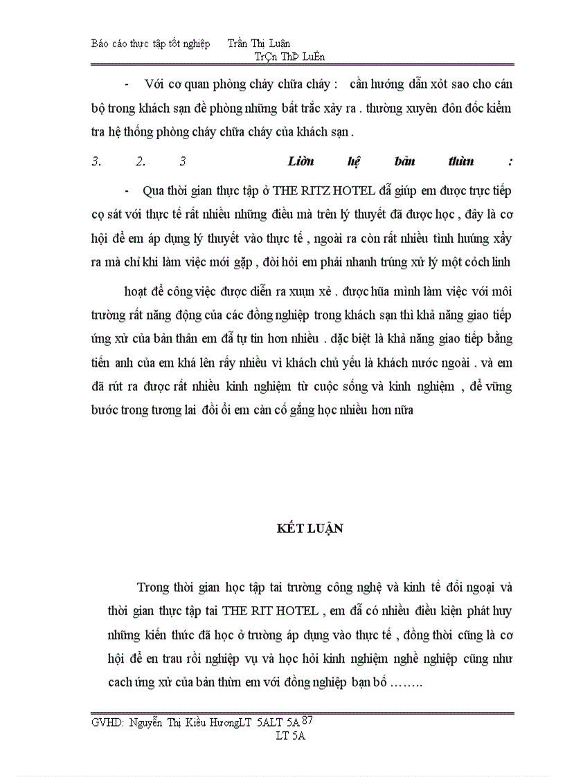 image for page Hoạt động của bộ phận lễ tân tạI “THE RITZ HOTEL”