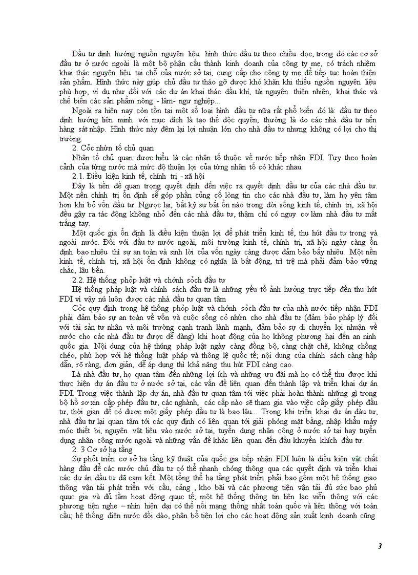 image for page Triển vọng thu hút đầu tư trực tiếp nước ngoài- FDI của nước ta và một vài định hướng để thích ứng với tình hình FDI thế giới sau khủng hoảng kinh tế