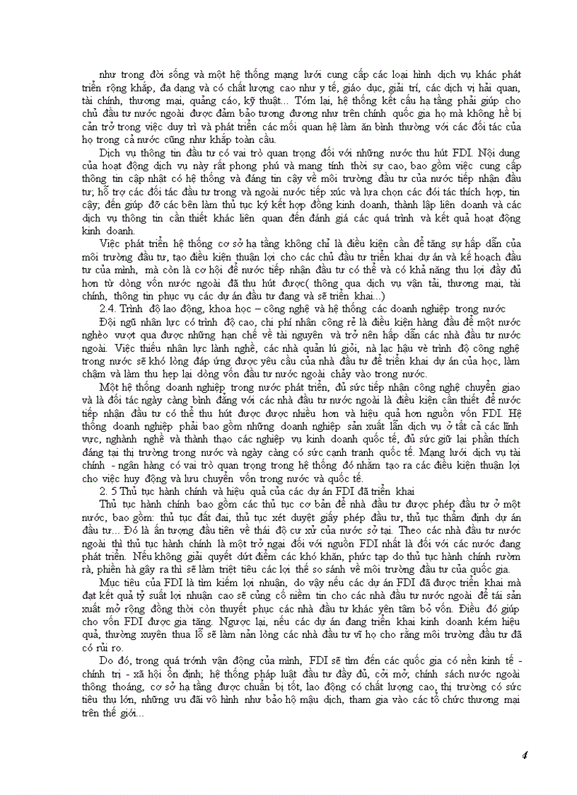 image for page Triển vọng thu hút đầu tư trực tiếp nước ngoài- FDI của nước ta và một vài định hướng để thích ứng với tình hình FDI thế giới sau khủng hoảng kinh tế