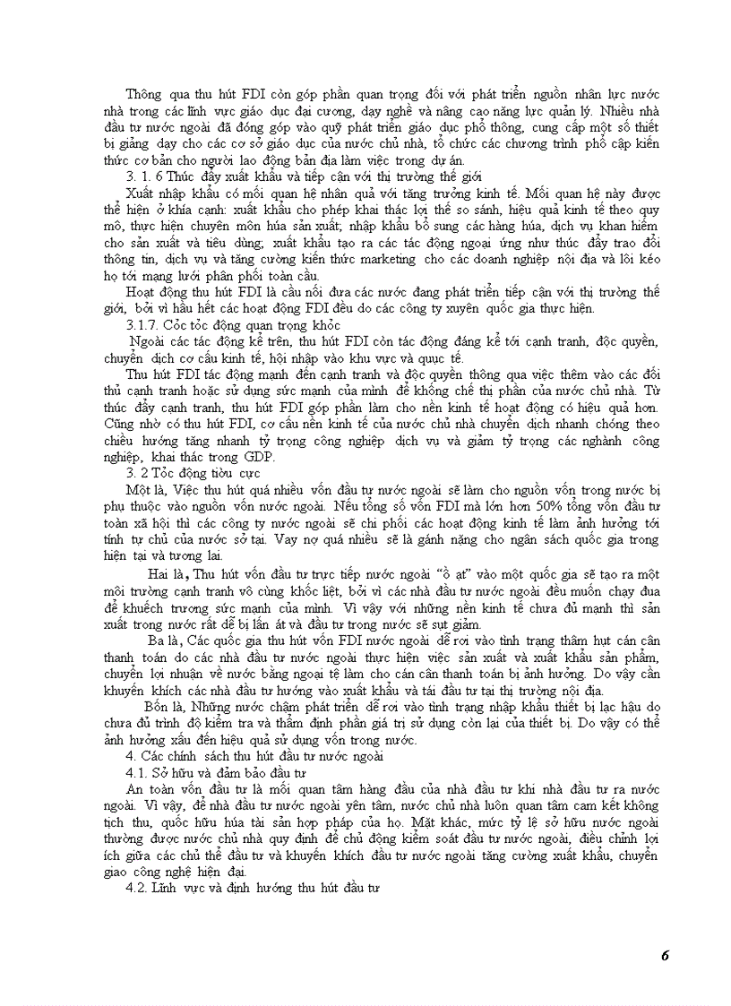image for page Triển vọng thu hút đầu tư trực tiếp nước ngoài- FDI của nước ta và một vài định hướng để thích ứng với tình hình FDI thế giới sau khủng hoảng kinh tế