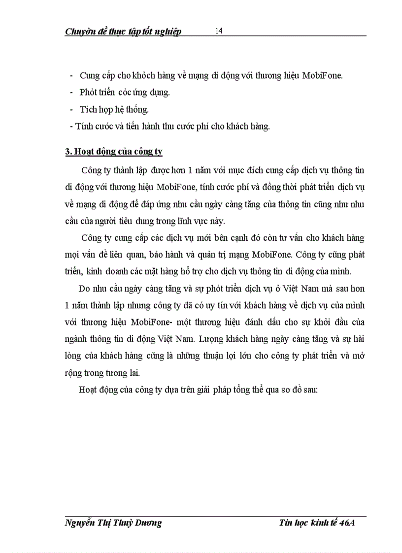 image for page Phân tích, thiết kế hệ thống thông tin quản lý bán hàng tại công ty cổ phần dịch vụ viễn thông TháI Bình Dương