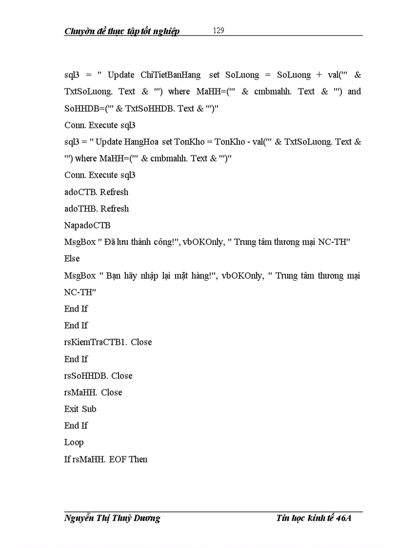 image for page Phân tích, thiết kế hệ thống thông tin quản lý bán hàng tại công ty cổ phần dịch vụ viễn thông TháI Bình Dương