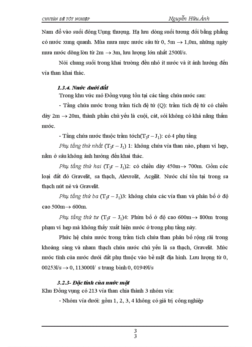 image for page Đánh Giá hiện trạng ô nhiễm môi trường do hoạt động khai thác than của dự án Đồng Vông– Uông bí– Quảng Ninh và các giải pháp quản lý môi trường.