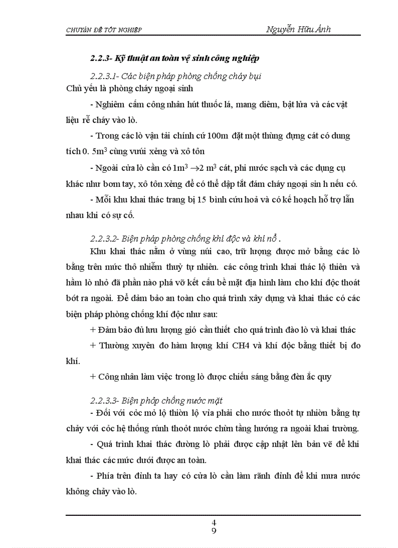 image for page Đánh Giá hiện trạng ô nhiễm môi trường do hoạt động khai thác than của dự án Đồng Vông– Uông bí– Quảng Ninh và các giải pháp quản lý môi trường.