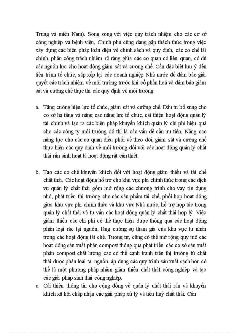 image for page Báo cáo về chiến lược quản lý tổng hợp chất thải ở việt nam