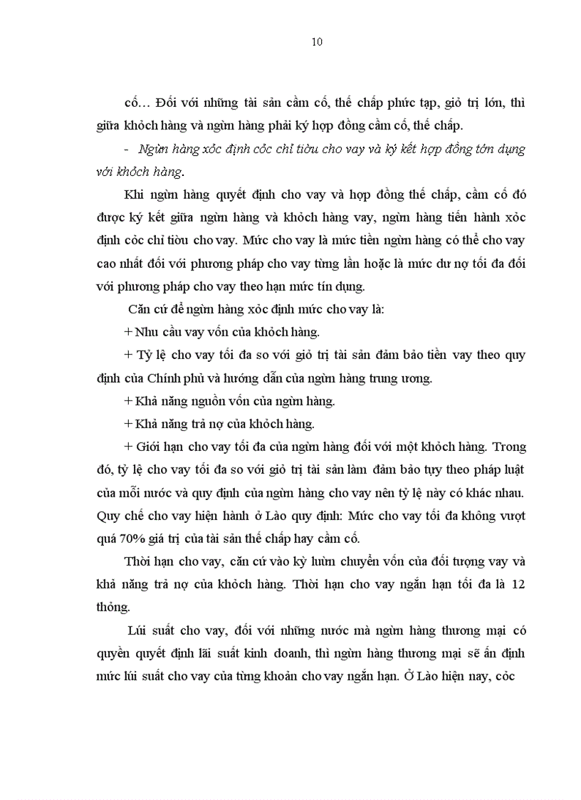 image for page Pháp luật điều chỉnh hoạt động cho vay của ngân hàng thương mại tại nước CHDCND Lào