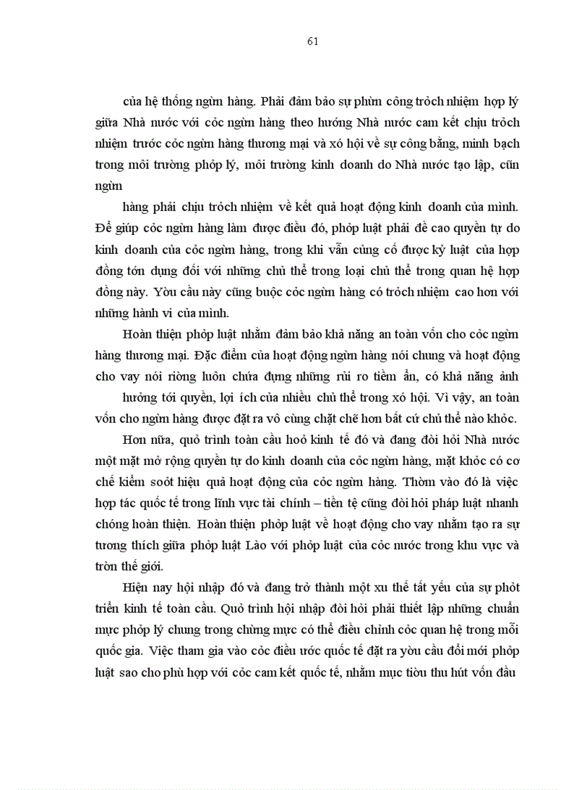 image for page Pháp luật điều chỉnh hoạt động cho vay của ngân hàng thương mại tại nước CHDCND Lào