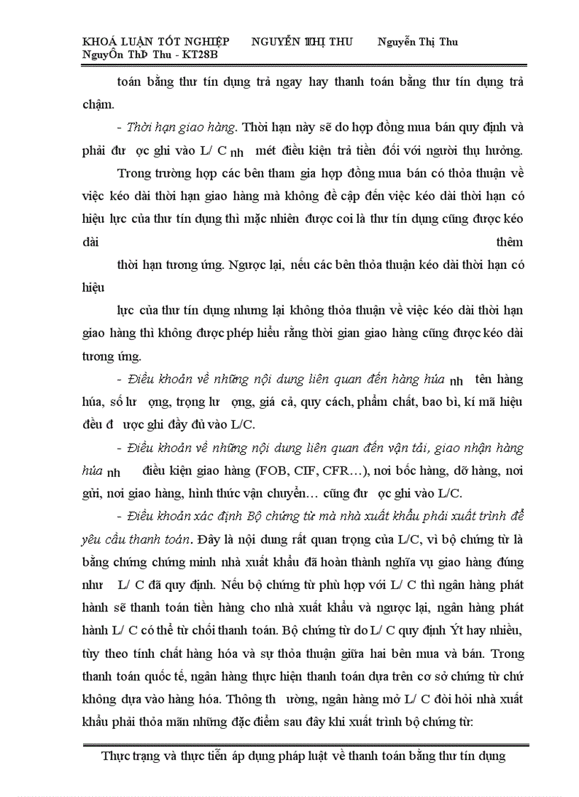 image for page Thực trạng và thực tiễn áp dụng pháp luật về thanh toán bằng thư tín dụng