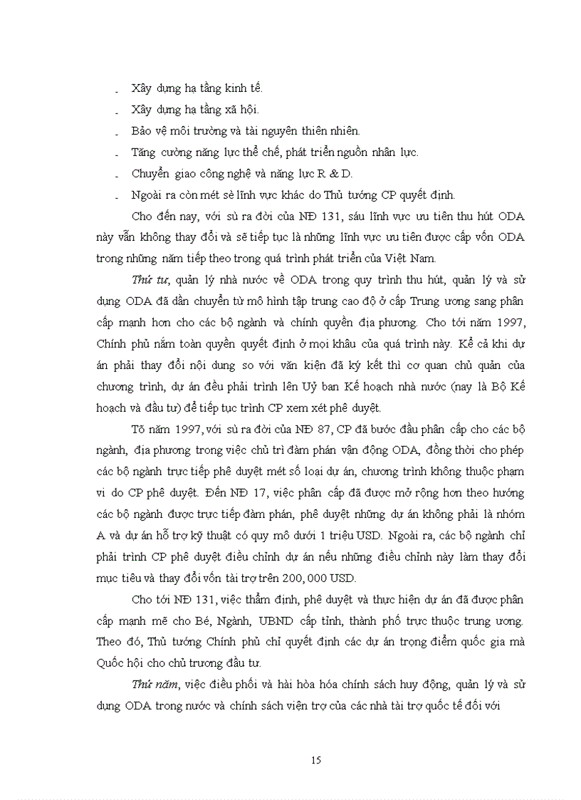image for page Chính sách phân cấp quản lý và sử dụng vốn hỗ trợ phát triển chính thức (ODA) và thực trạng triển khai ở Việt Nam