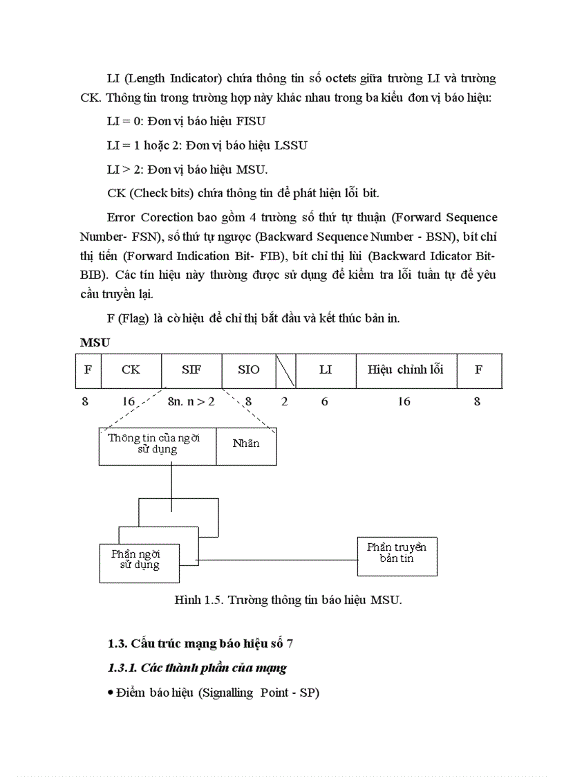 image for page Hệ thống báo hiệu số 7 trong mạng di động số GSM và ứng dụng của nó đối với giao tiếp A trong GSM