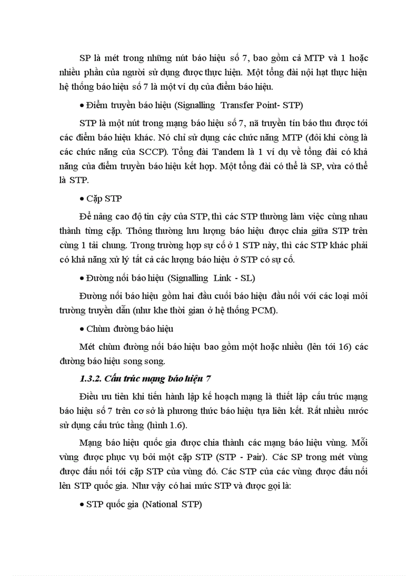 image for page Hệ thống báo hiệu số 7 trong mạng di động số GSM và ứng dụng của nó đối với giao tiếp A trong GSM