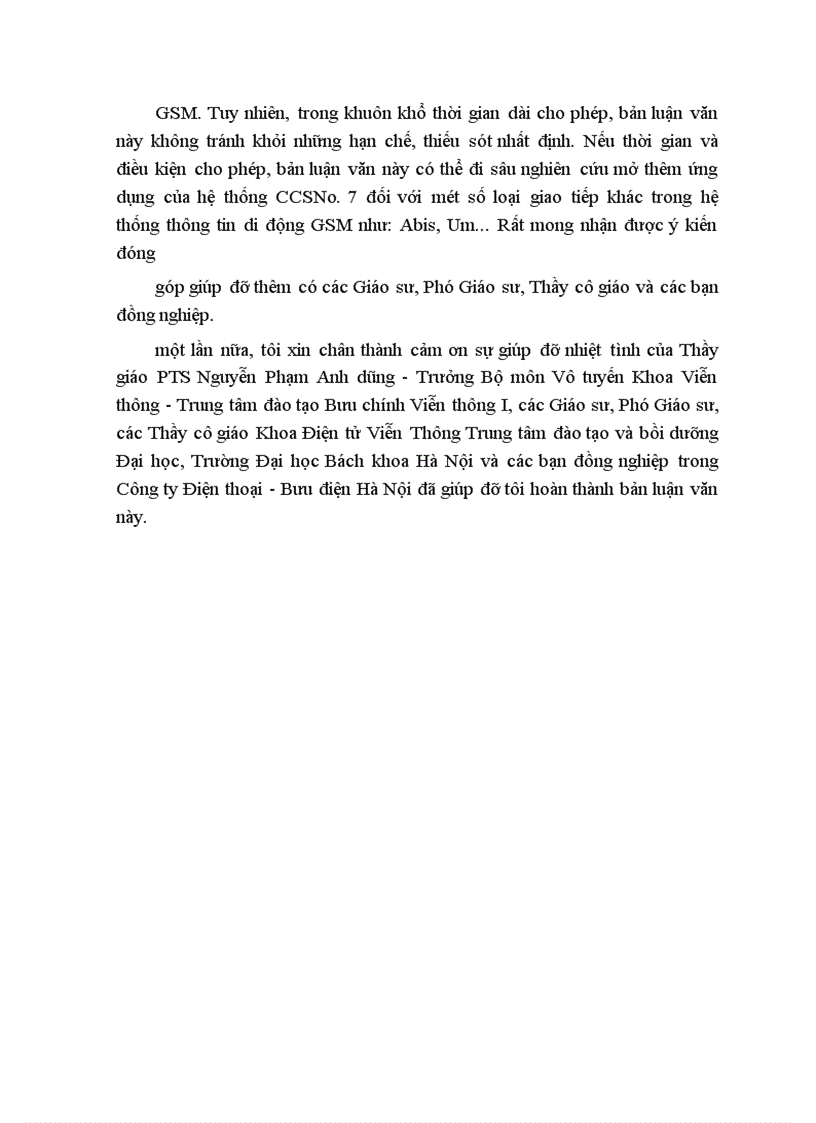 image for page Hệ thống báo hiệu số 7 trong mạng di động số GSM và ứng dụng của nó đối với giao tiếp A trong GSM