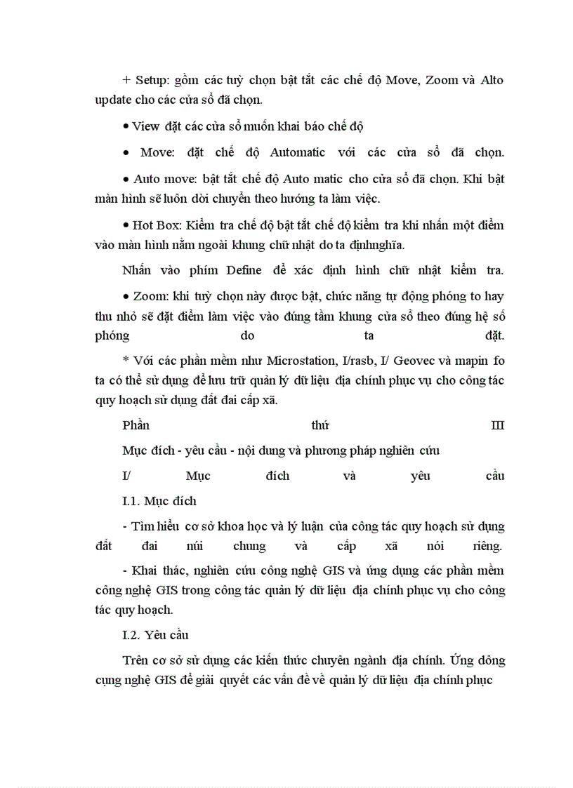 image for page Ứng dụng công nghệ (GIS) vào công tác quản lý dự liệu địa chính phục vụ cho công tác quy hoạch cấp xã- phường
