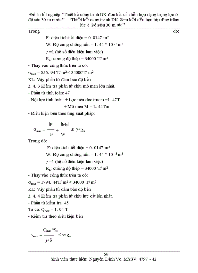 image for page Thiết kế công trình DK đơn kết cấu hỗn hợp dạng trọng lực ở độ sâu 30 m nước