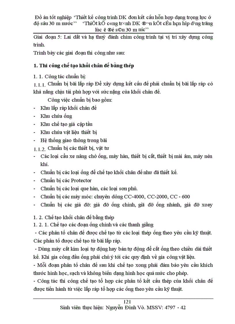 image for page Thiết kế công trình DK đơn kết cấu hỗn hợp dạng trọng lực ở độ sâu 30 m nước