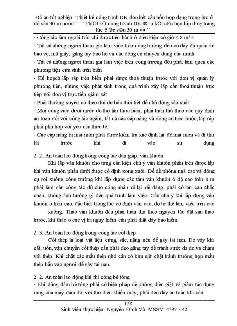 image for page Thiết kế công trình DK đơn kết cấu hỗn hợp dạng trọng lực ở độ sâu 30 m nước