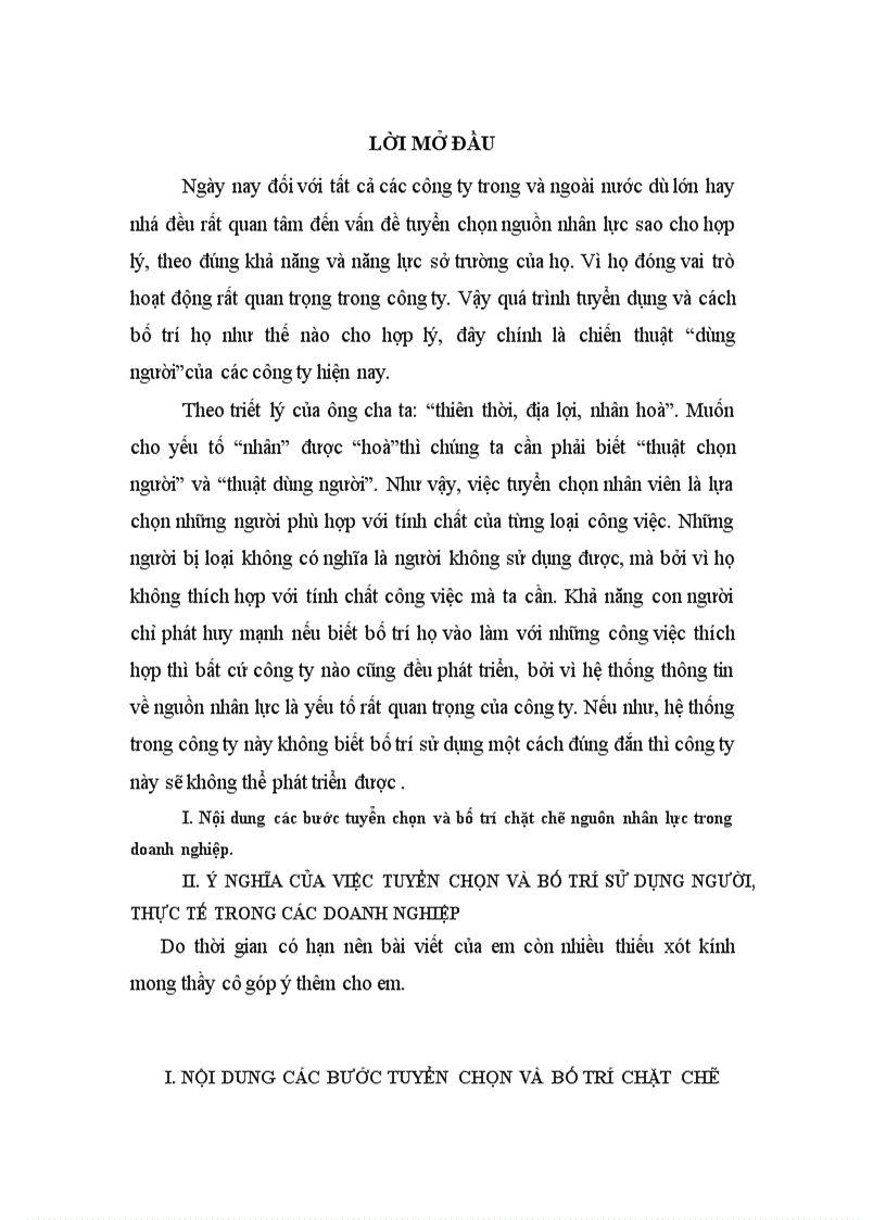 image for page Các bước tuyển chọn và bố trí chặt chẽ nguôn nhân lực trong doanh nghiệp