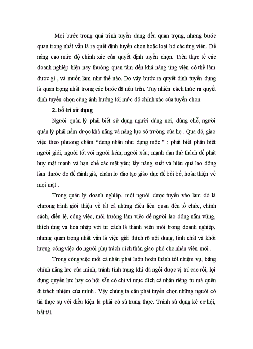 image for page Các bước tuyển chọn và bố trí chặt chẽ nguôn nhân lực trong doanh nghiệp
