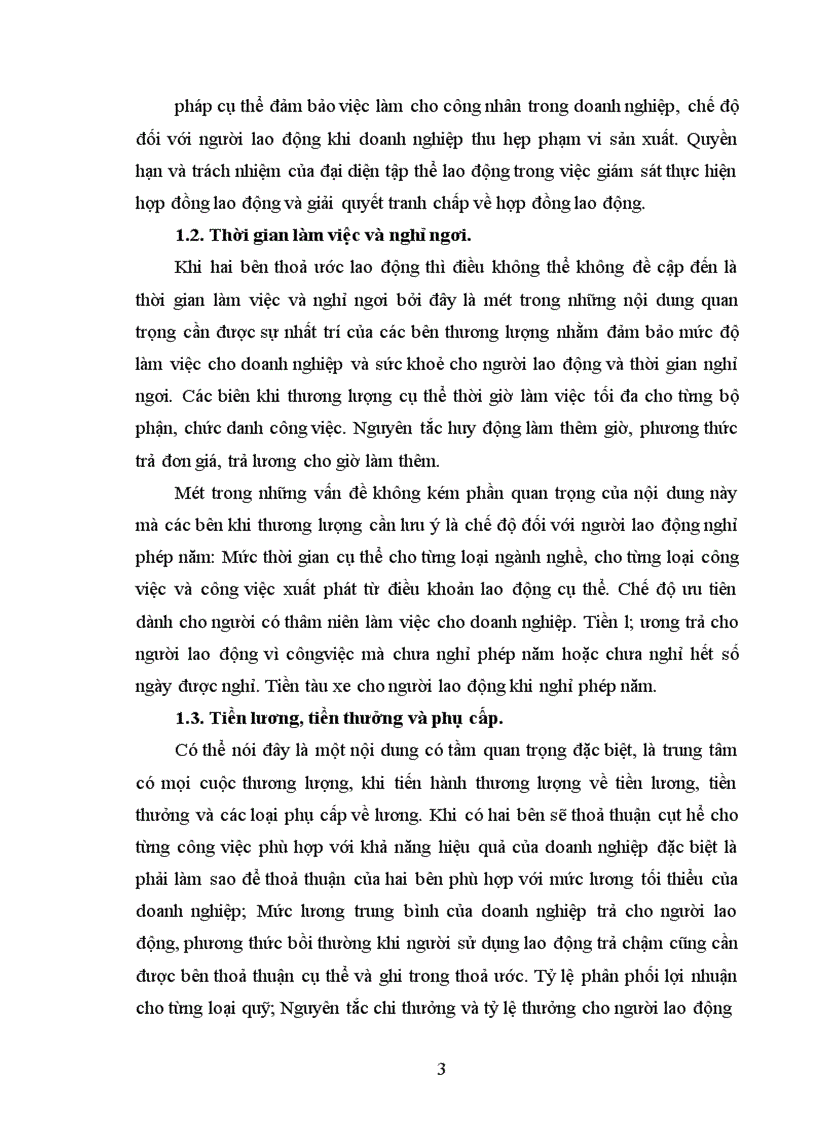 image for page Trình bày một bản thoả ước lao động tại một doanh nghiệp cụ thể