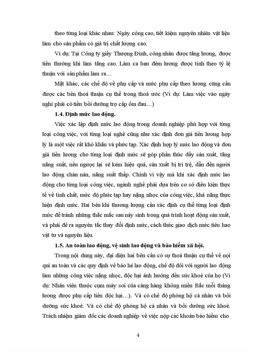 image for page Trình bày một bản thoả ước lao động tại một doanh nghiệp cụ thể