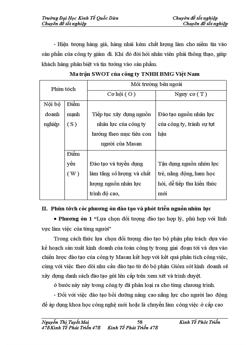 image for page Chiến lược đào tạo và phát triển nguồn nhân lực tại công ty TNHH BMG Việt Nam