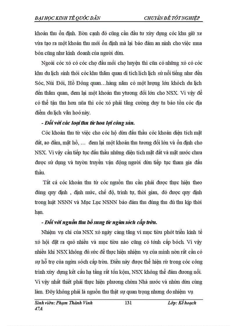 image for page Một số giải pháp nhằm tăng cường công tác quản lý ngân sách xã trên địa bàn huyện Sóc Sơn – Thành phố Hà Nội