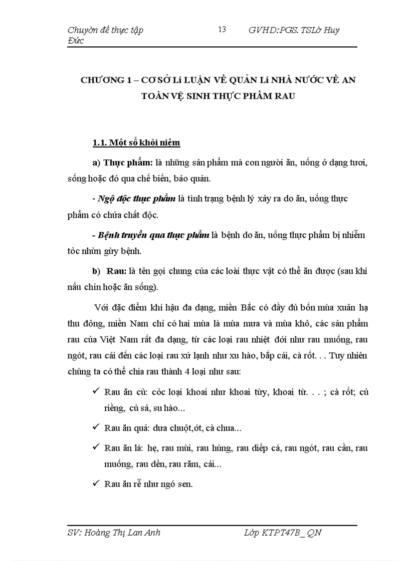 image for page Tăng cường quản lý nhà nước nhằm đảm bảo an toàn, vệ sinh thực phẩm (sản phẩm rau)