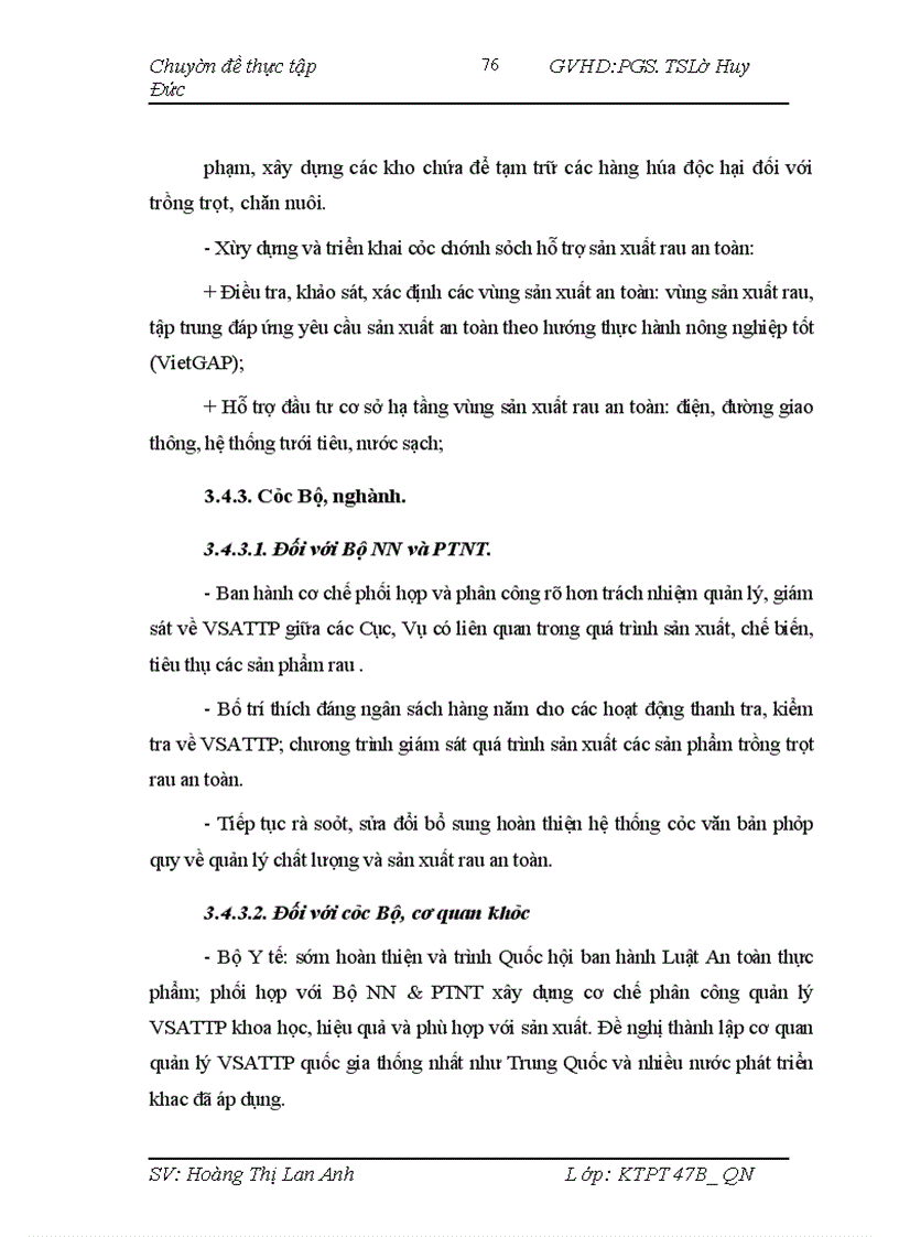 image for page Tăng cường quản lý nhà nước nhằm đảm bảo an toàn, vệ sinh thực phẩm (sản phẩm rau)