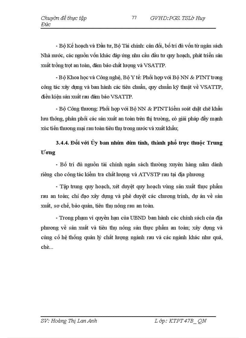 image for page Tăng cường quản lý nhà nước nhằm đảm bảo an toàn, vệ sinh thực phẩm (sản phẩm rau)