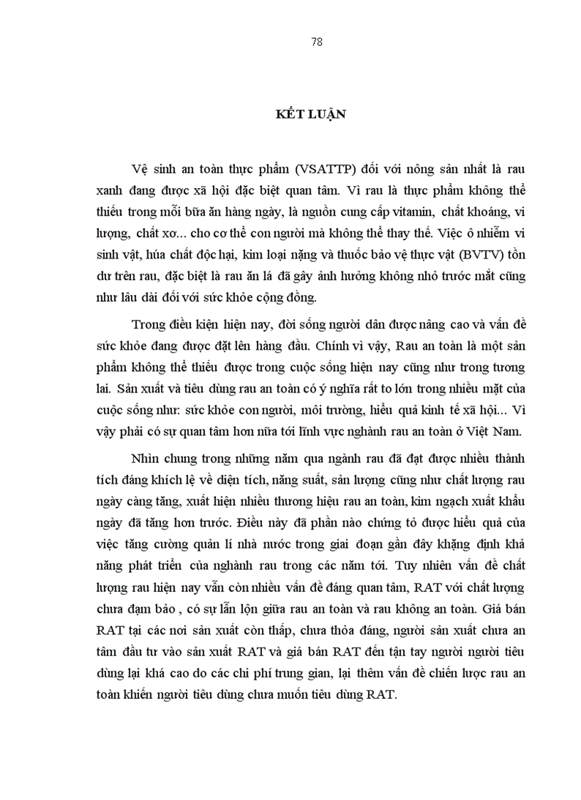 image for page Tăng cường quản lý nhà nước nhằm đảm bảo an toàn, vệ sinh thực phẩm (sản phẩm rau)