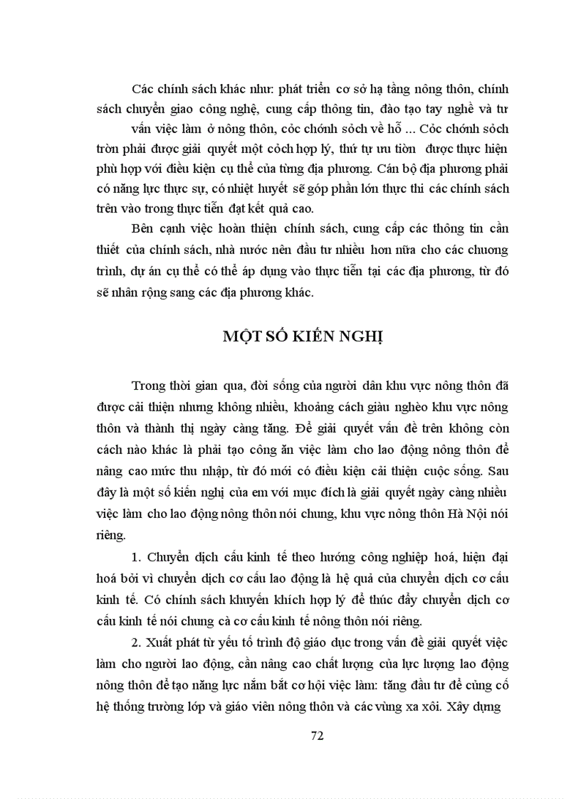 image for page Giải pháp giải quyết việc làm cho lao động nông thôn ngoại thành Hà Nội giai đoạn 2009-2015