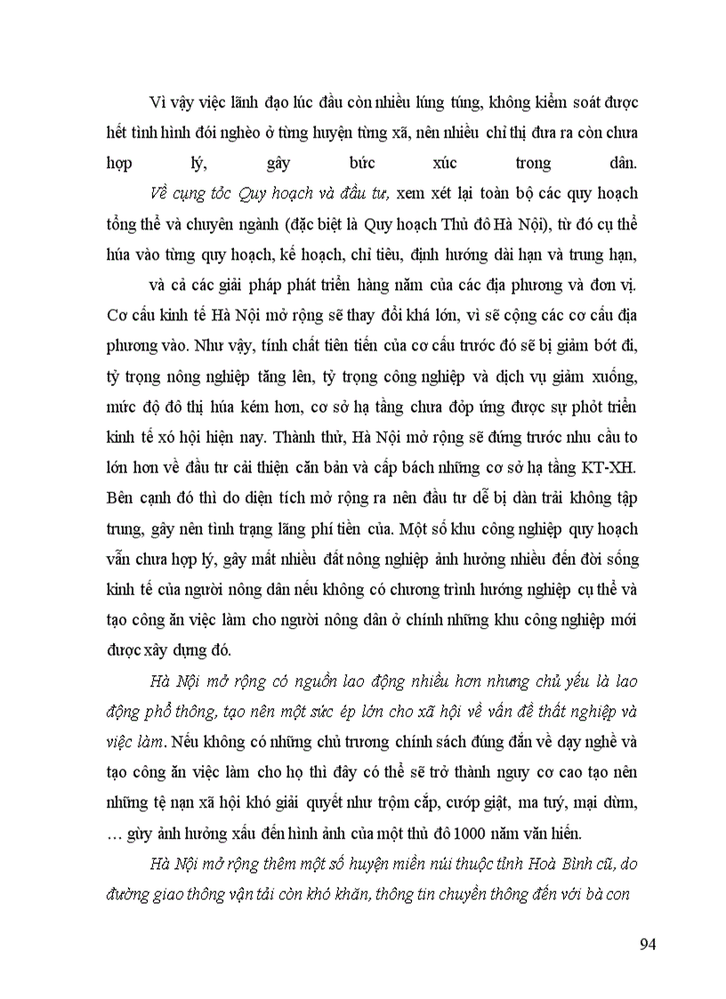 image for page Giải pháp tài chính cho XĐGN ở Hà Nội giai đoạn 2009-2010