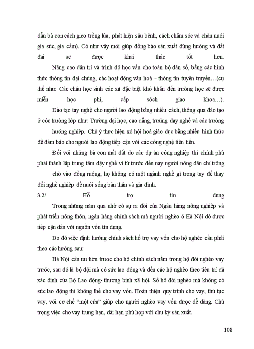 image for page Giải pháp tài chính cho XĐGN ở Hà Nội giai đoạn 2009-2010