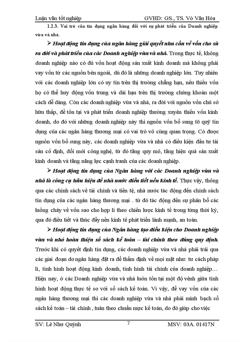 image for page Nâng cao chất lượng cho vay đối với các DNVVN ở Ngân hàng Sacombank Thanh Hóa