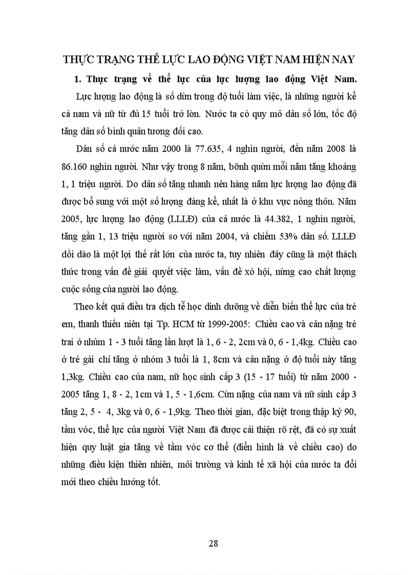 image for page Thực trạng thể lực lao động Việt Nam và những tác động của nó đến sự tăng trưởng kinh tế