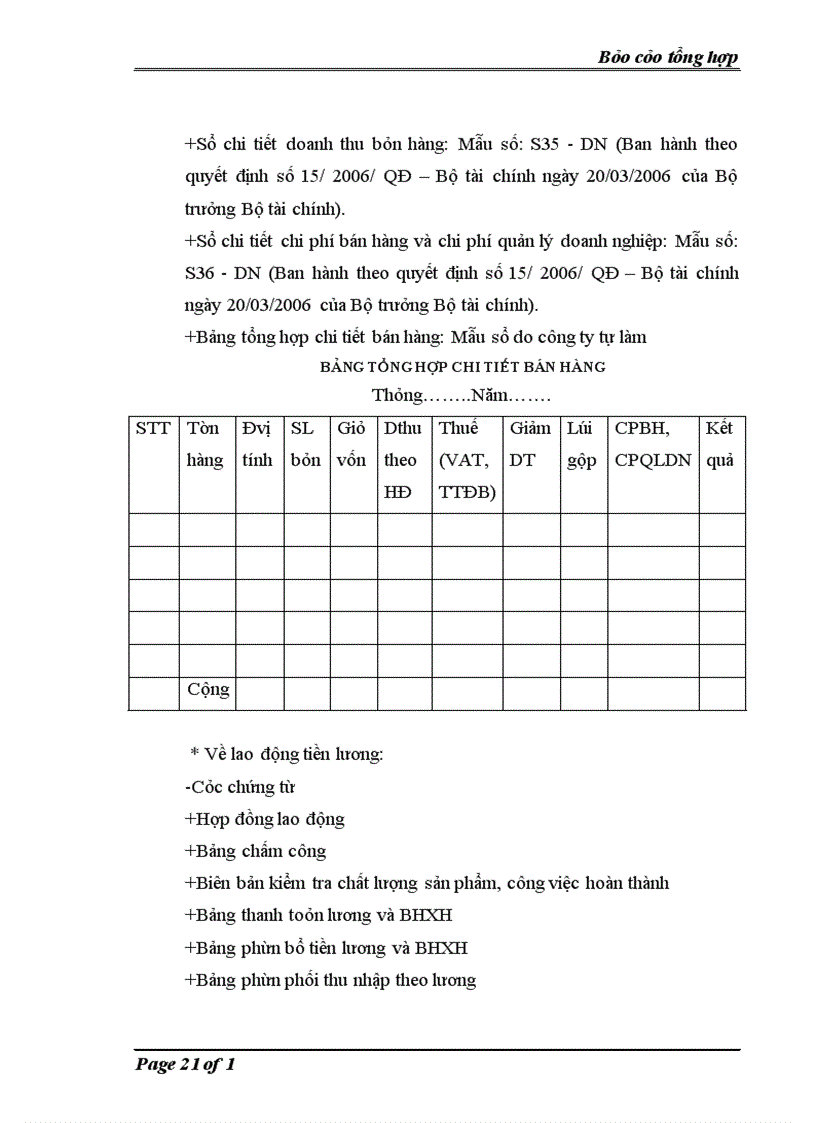 image for page Báo cáo tổng hợp Công ty cổ phần Đông Hưng.