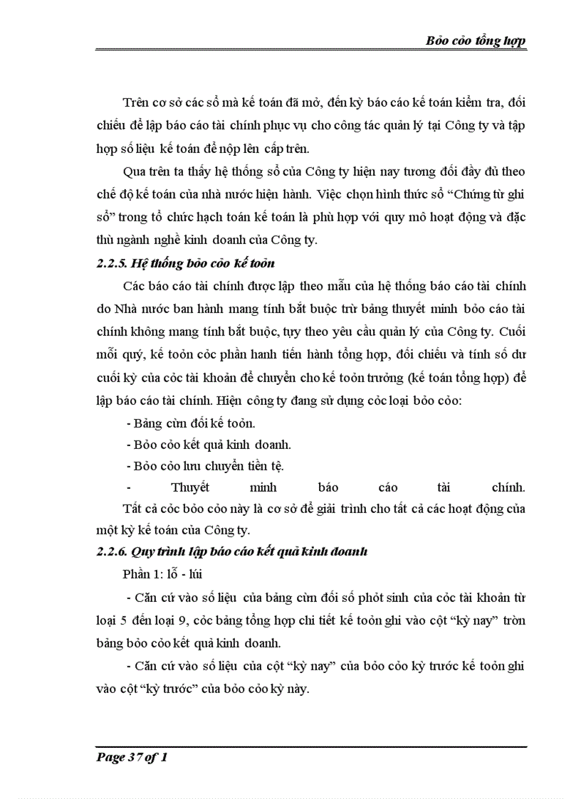 image for page Báo cáo tổng hợp Công ty cổ phần Đông Hưng.