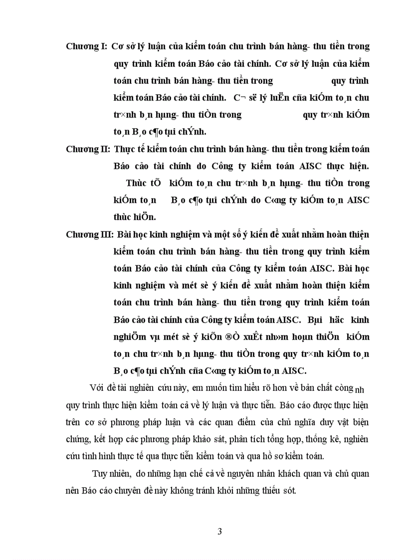 image for page Kiểm toán chu trình bán hàng- thu tiền trong kiểm toán BCTC do Công ty Kiểm toán và Dịch vụ Tin học (AISC) thực hiện