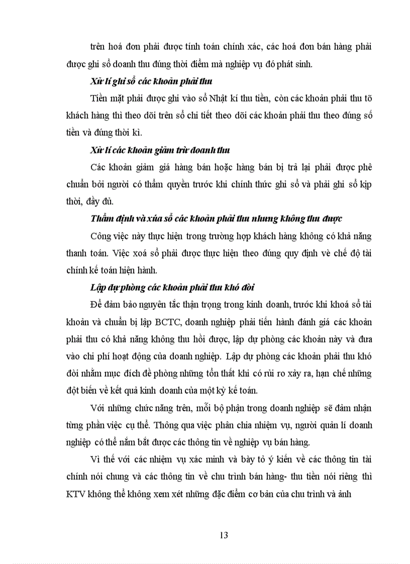 image for page Kiểm toán chu trình bán hàng- thu tiền trong kiểm toán BCTC do Công ty Kiểm toán và Dịch vụ Tin học (AISC) thực hiện