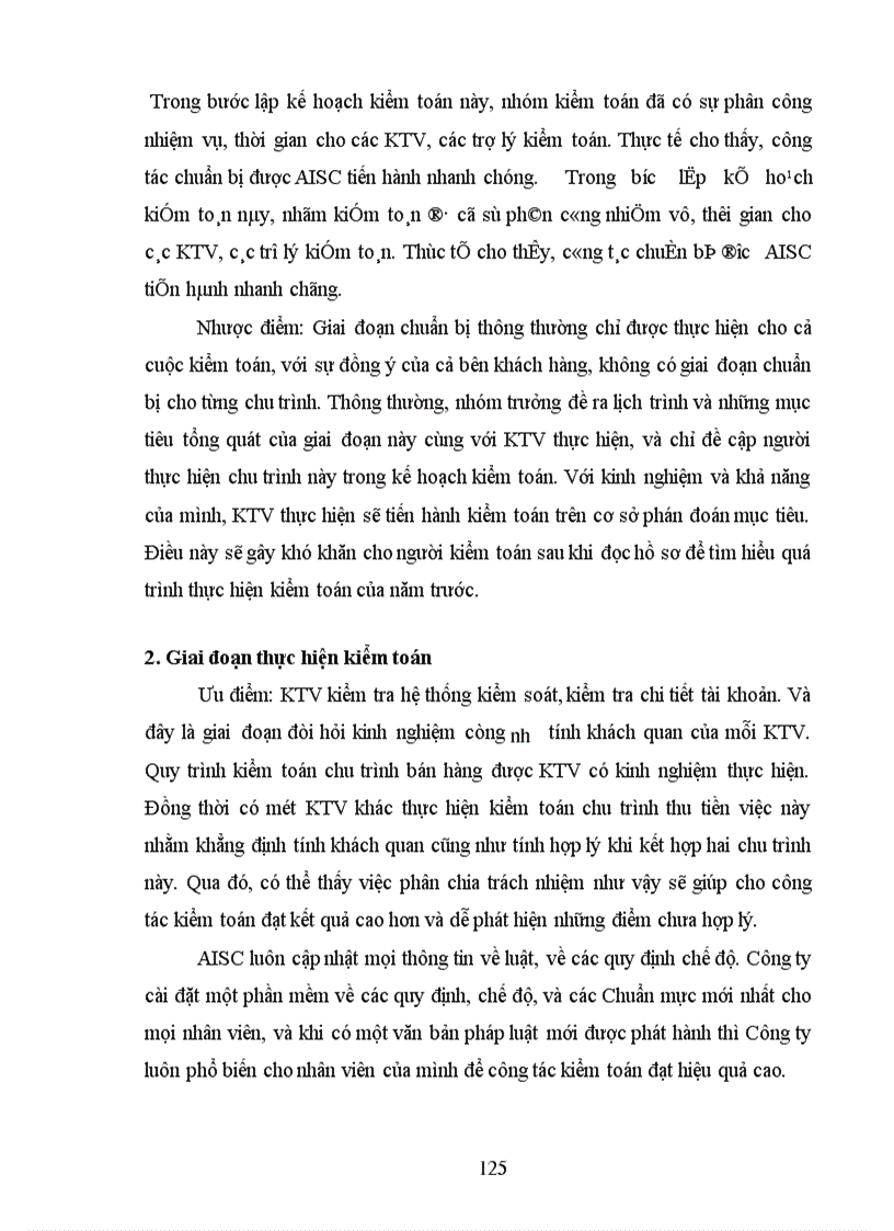 image for page Kiểm toán chu trình bán hàng- thu tiền trong kiểm toán BCTC do Công ty Kiểm toán và Dịch vụ Tin học (AISC) thực hiện