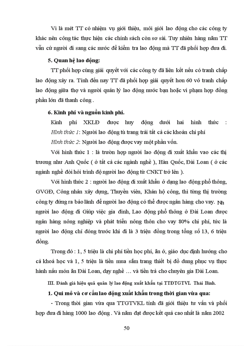 image for page Hoàn thiện công tác quản lý lao động xuất khẩu tại Trung tâm đào tạo - Giới thiệu việc làm Tỉnh Thái Bình