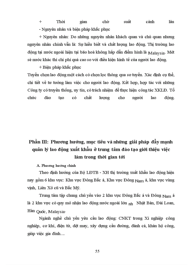 image for page Hoàn thiện công tác quản lý lao động xuất khẩu tại Trung tâm đào tạo - Giới thiệu việc làm Tỉnh Thái Bình