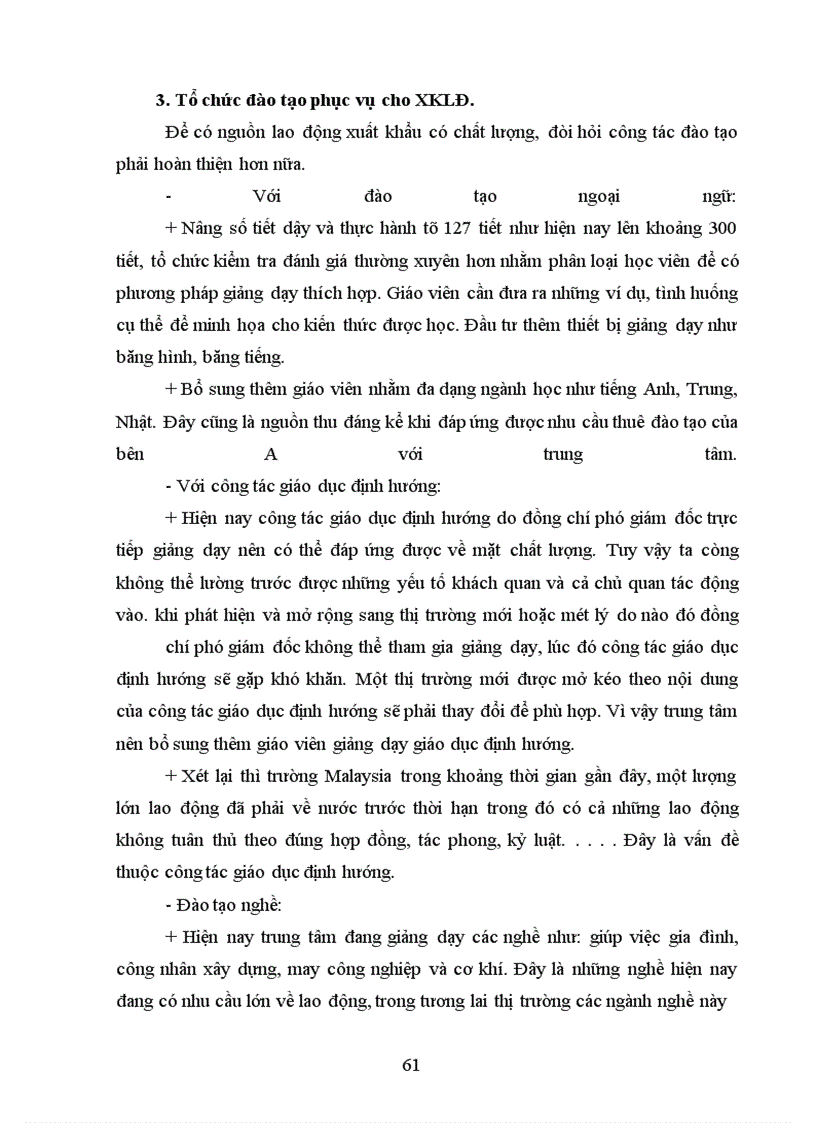 image for page Hoàn thiện công tác quản lý lao động xuất khẩu tại Trung tâm đào tạo - Giới thiệu việc làm Tỉnh Thái Bình