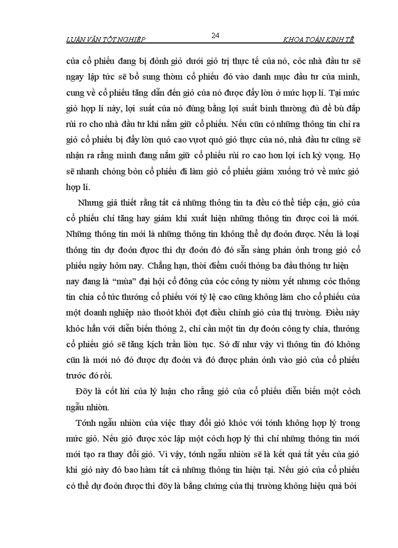 image for page Phân tích động thái giá và tính thanh khoản của một số cổ phiếu trên thị trường chứng khoán VN
