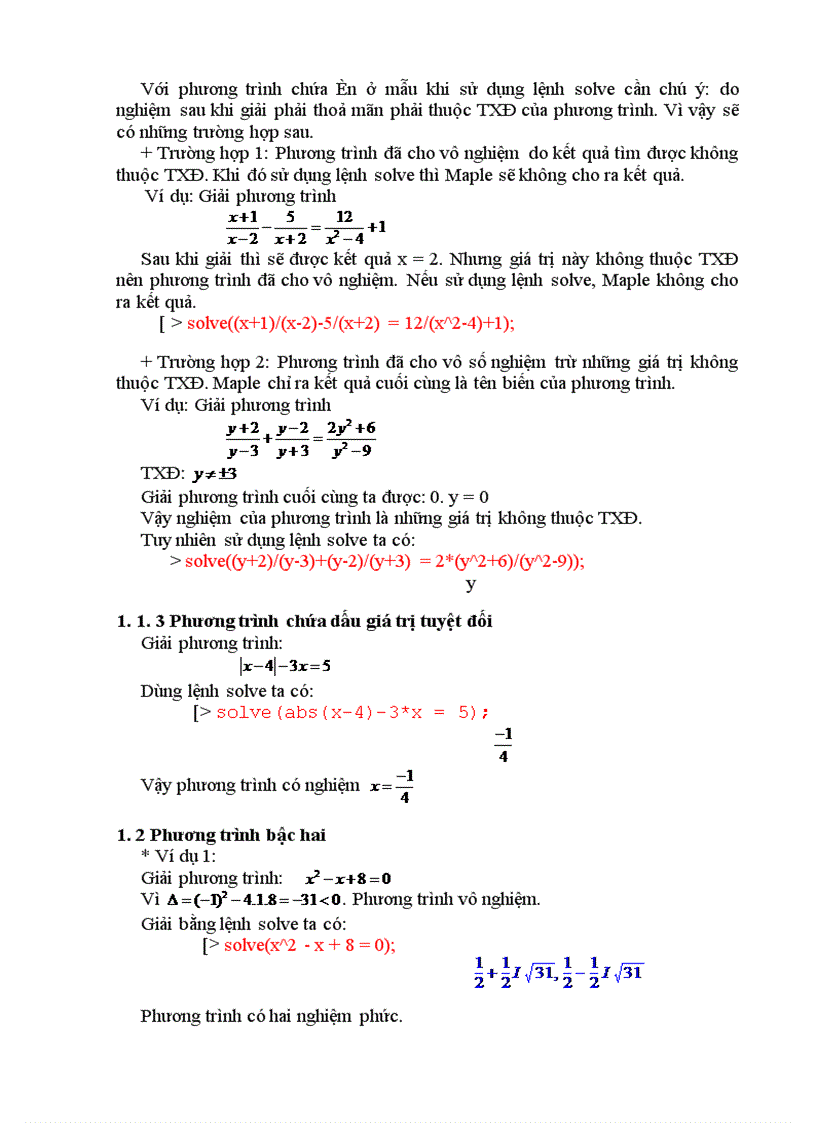 image for page Nghiên cứu sử dụng phần mềm maple 8.0 vào việc giải phương trình, hệ phương trình trong chương trình toán THCS