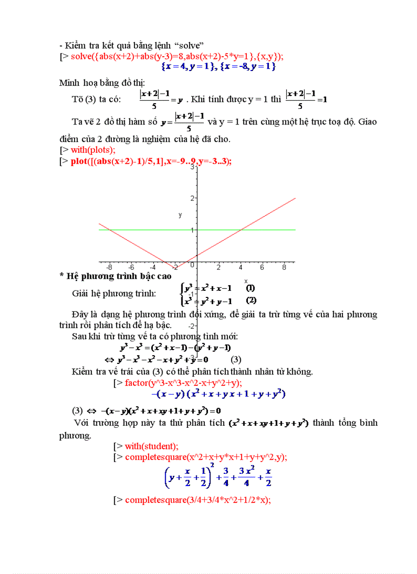 image for page Nghiên cứu sử dụng phần mềm maple 8.0 vào việc giải phương trình, hệ phương trình trong chương trình toán THCS