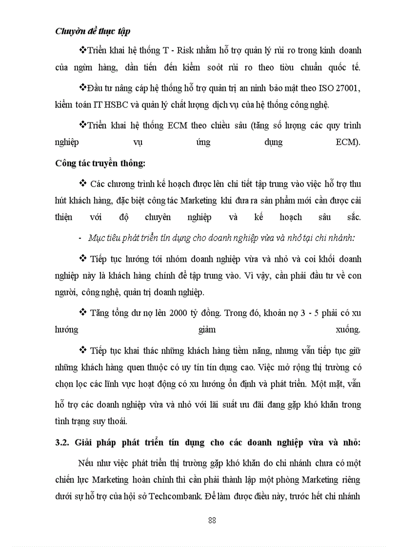 image for page Giải pháp phát triển tín dụng cho các doanh nghiệp vừa và nhỏ tại Techcombank chi nhánh Hoàn Kiếm