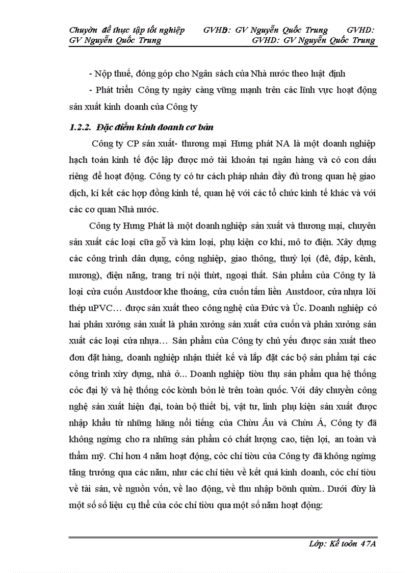 image for page Hoàn thiện kế toán chi phí sản xuất và tính giá thành sản phẩm tại Công ty cổ phần sản xuất- thương mại Hưng Phát Nghệ An